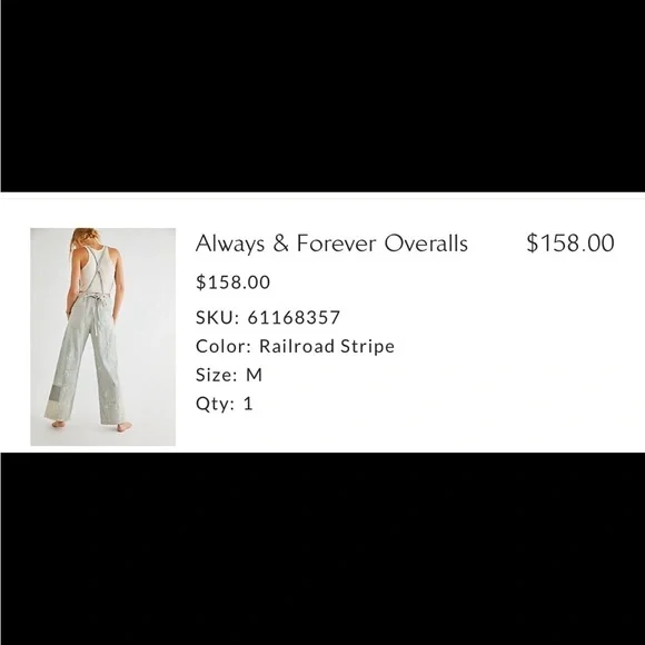 Free People Striped Casual overalls - Picture 5 of 5